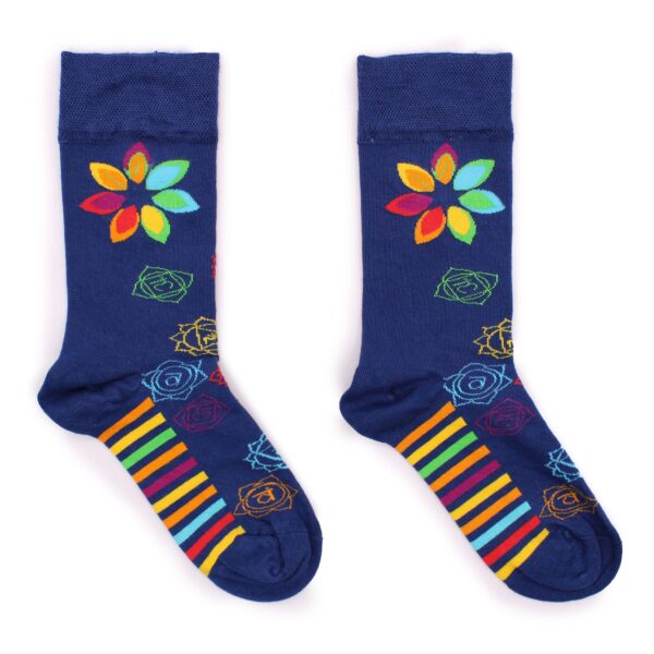 Second image of Calcetines Hop Hare Bamboo (S/M) - Rainbow Chakra