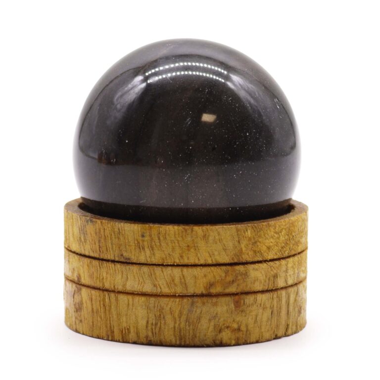 Esfera de cristal de ágata oceánica de 50 mm con soporte