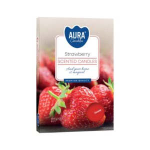 1x Set de 6 Velas de Té Perfumadas - Fresa