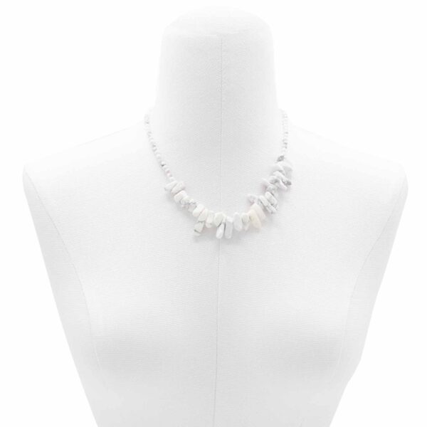 Second image of Collar de gemas Longstone - Jaspe blanco
