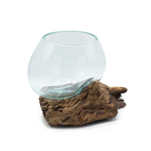 Second image of Vidrio Fundido Sobre Madera - Tazón mediano