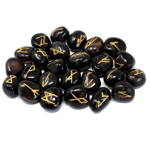 Second image of Juego de Runa de la India en bolsas - Ónix negro