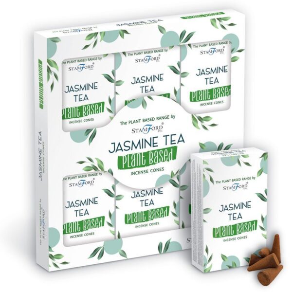 Second image of Conos de Incienso a Base de Plantas - Té de jazmín
