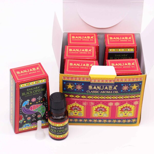 Second image of Aceite con fragancia de la India Banjara 10ml - Opio negro
