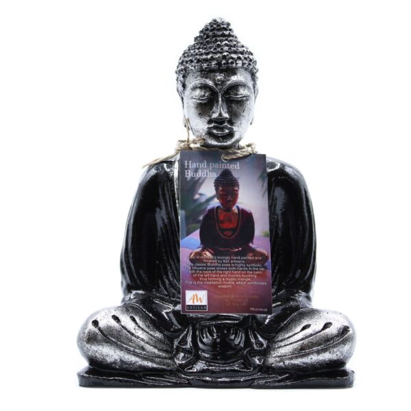 Second image of Buddha Gris y Negro - Med