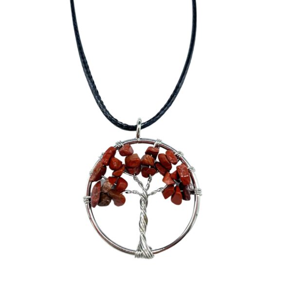 Second image of Colgante Árbol de la Vida - Jaspe Rojo