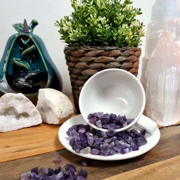 Second image of Moss Agate Gemstone Chips Bulk - 1KG
