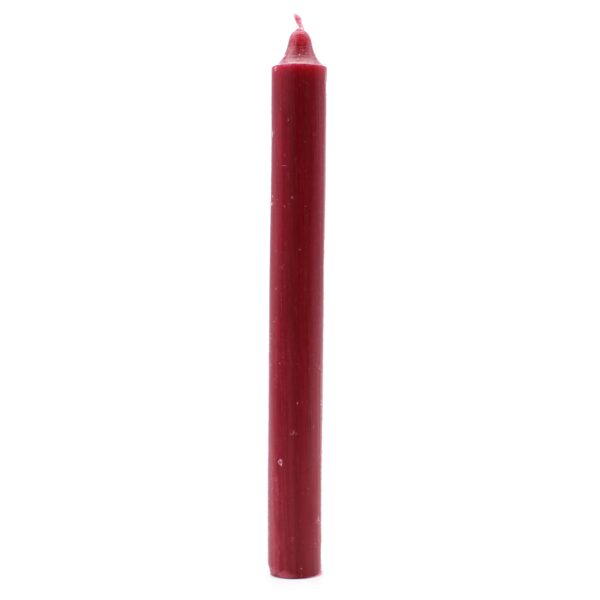 Second image of Velas a granel de color sólido - Borgoña rústico - Paquete de 10