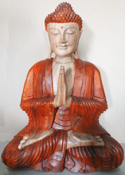 Second image of Estatua de Buda Tallada a Mano - 30cm Bienvenido