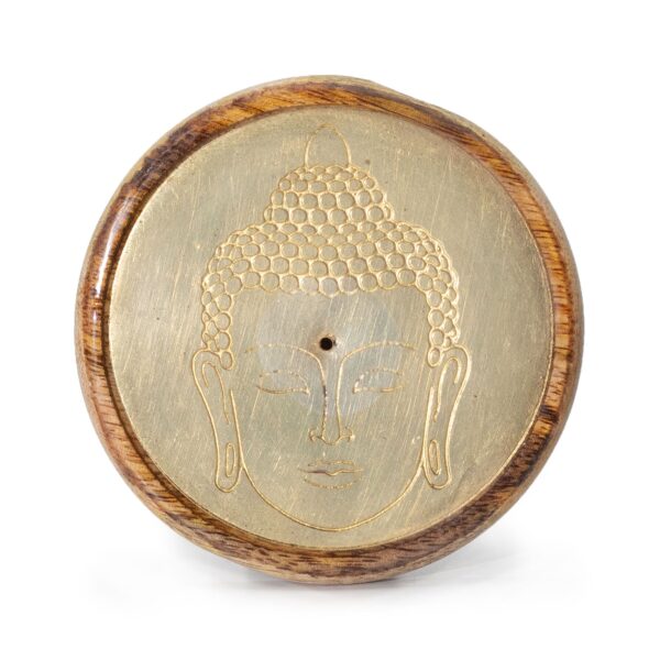 Second image of Oro sobre madera de mango - Cabeza de Buda