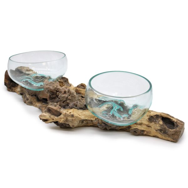 Second image of Vidrio en soporte doble extragrande - 70 cm