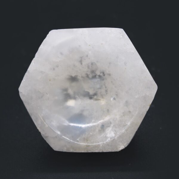 Second image of Cuenco hexagonal de selenita - 6cm