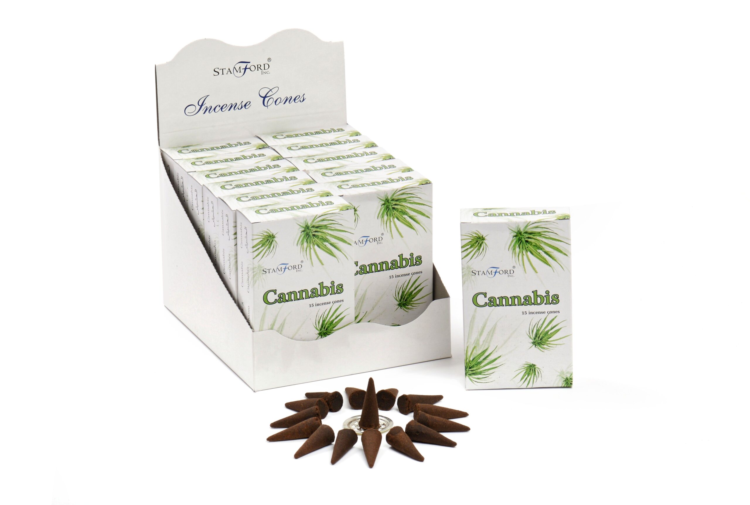 Second image of Conos de incienso de cannabis