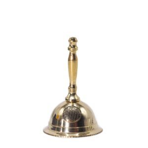 Pequeña campana de latón para altar - Flor de la Vida