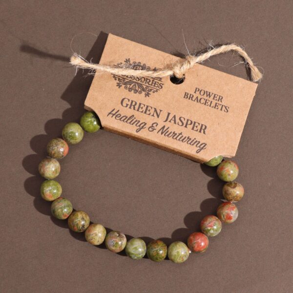 Second image of Brazalete de Energía - Jaspe verde