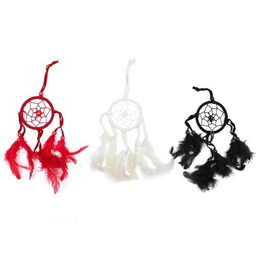 Second image of Atrapasueños Bali aro peq - Negro/Blanco/Rojo (Colores Surtidos)