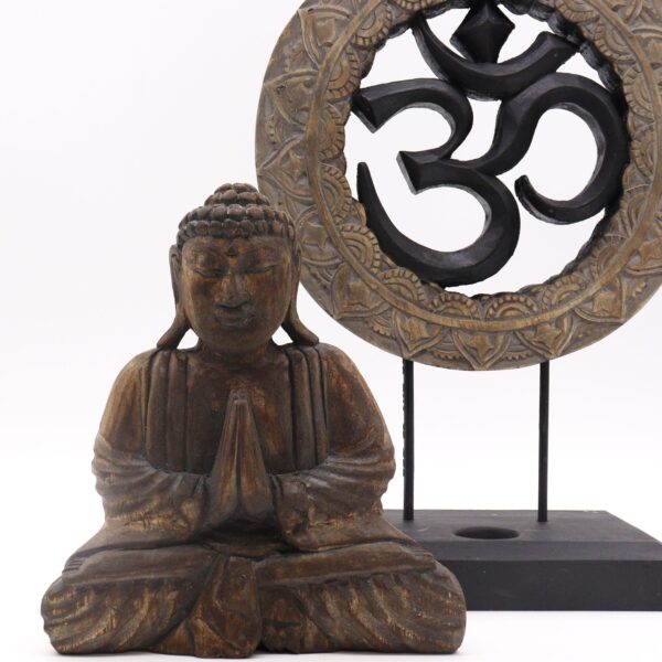 Second image of Buddha Feng Shui Set - Om - Gris y Negro