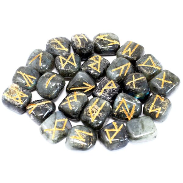 Second image of juego de Runa de la India en bolsas -Labradorita