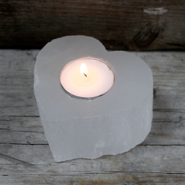 Second image of Candelero Selenite corazón