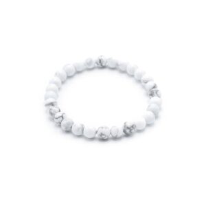 Pulsera de Manifestación de Piedras Preciosas - Jaspe Blanco - Paz