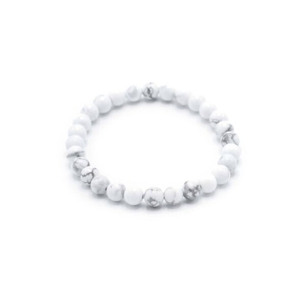 Pulsera de Manifestación de Piedras Preciosas - Jaspe Blanco - Paz