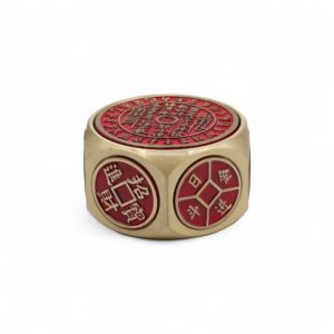 Fortuna del Feng Shui - Calendario Rojo y Dados de Moneda - Selector de Fechas Auspiciosas