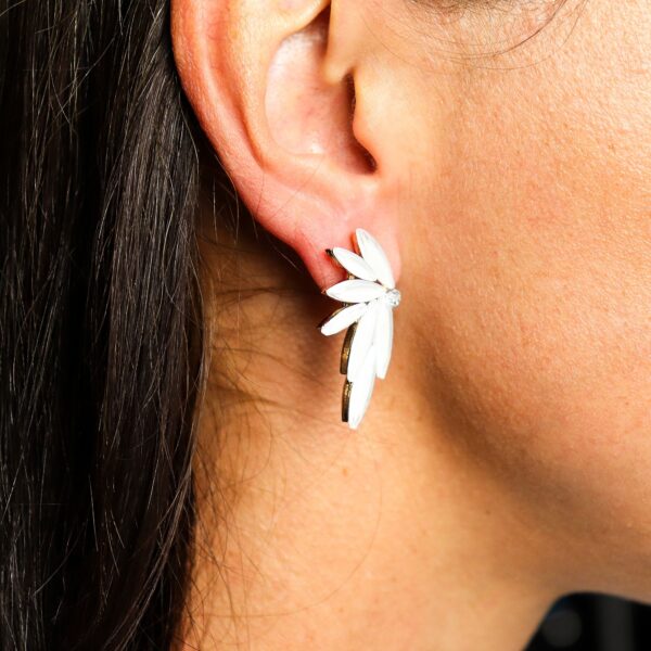 Pendientes de Cristal Vintage - Hadas - Perla