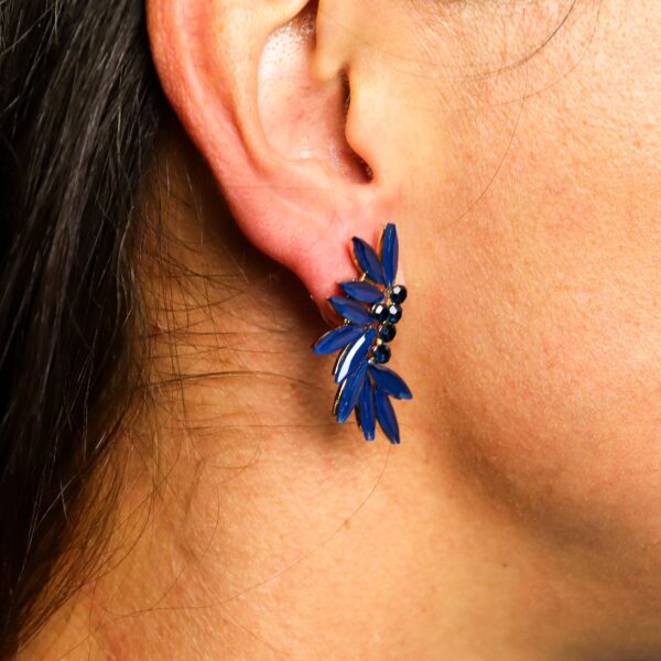 Second image of Pendientes de Cristal Vintage - Hadas - Azul