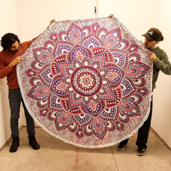 Second image of Gran arte Mandala Roundy (180 cm) - Rosa y Morado