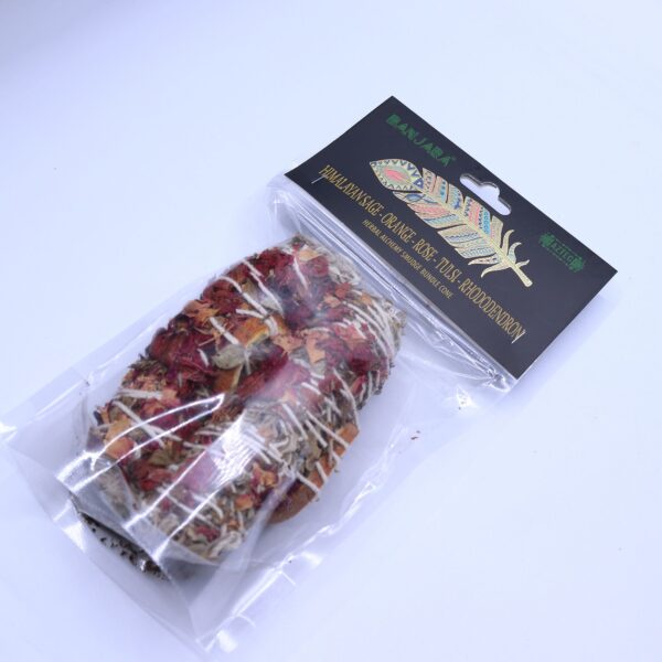 Second image of Banjara Smudge - Salvia del Himalaya, Naranja, Rosa, Tulsi, Rododendro