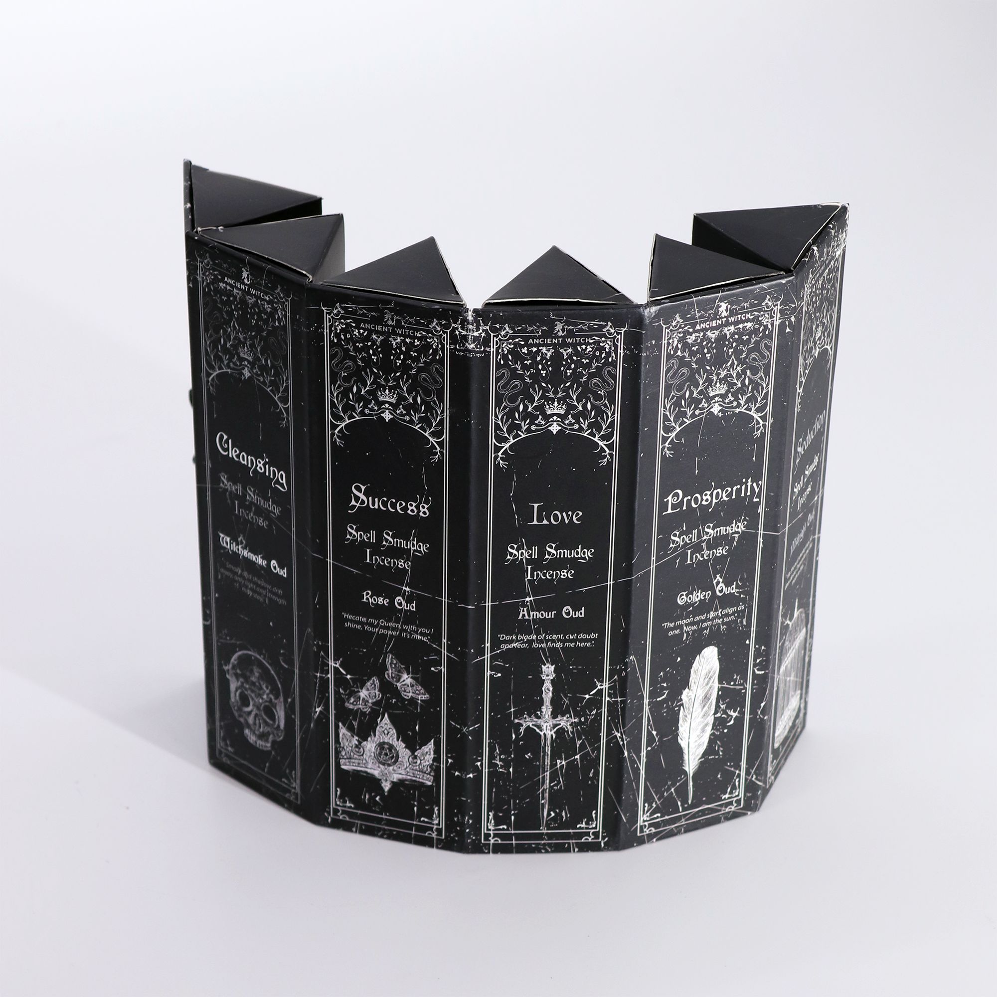 Incienso con forma piramidal - Set de 5 aromas y hechizos de brujas antiguas - Imagen 6