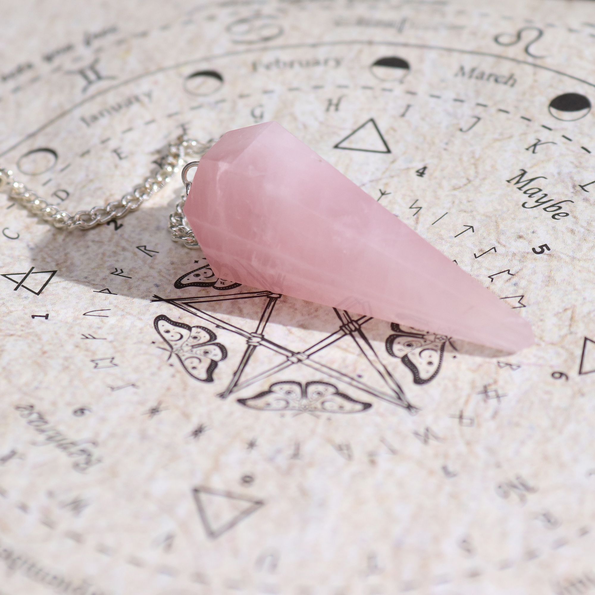 Incienso antiguo para hechizos de brujas - Amor - Péndulo de cuarzo rosa - Imagen 3